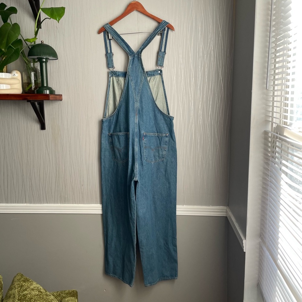 Levi’s Vintage Overalls Women’s XL Fresh Perspective Denim Relaxed Fit - Picture 11 of 13